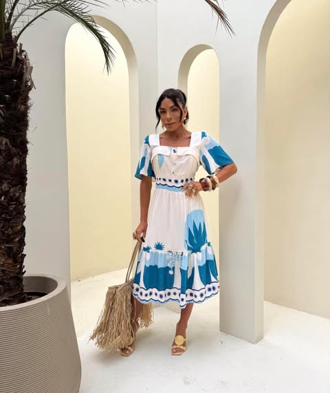 VESTIDO VISCOLINHO-MIDI- TAMANHO �NICO - C�D:10013914