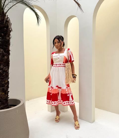 VESTIDO VISCOLINHO-MIDI- TAMANHO �NICO - C�D:10013914