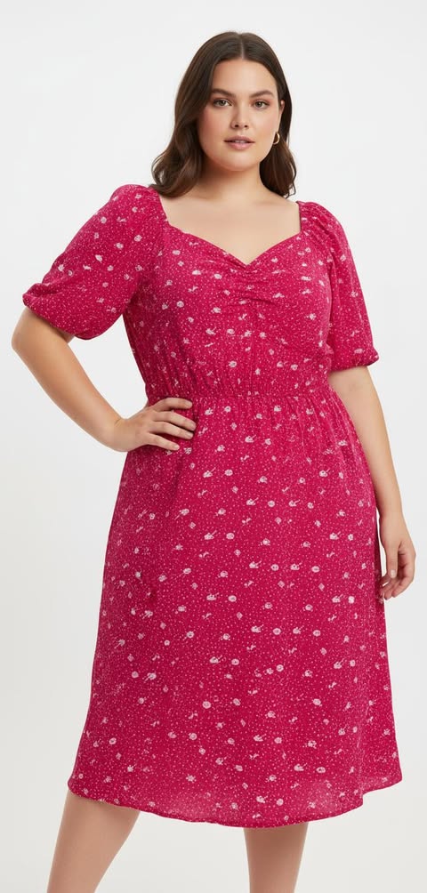 VESTIDO VISCOLINHO -G1 - ESTAMPADO - C�D:10013917