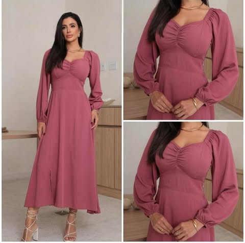 VESTIDO YASMIM - TAMANHO �NICO - VISCOLINHO - C�D:10013928