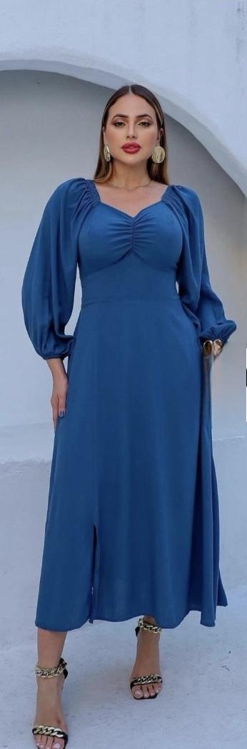 VESTIDO YASMIM - TAMANHO �NICO - VISCOLINHO - C�D:10013928