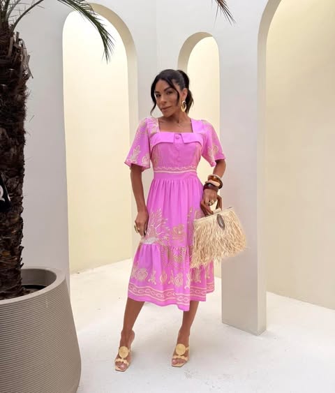 VESTIDO-VISCOLINHO- MIDI - TAMANHO �NICO - C�D:10013929