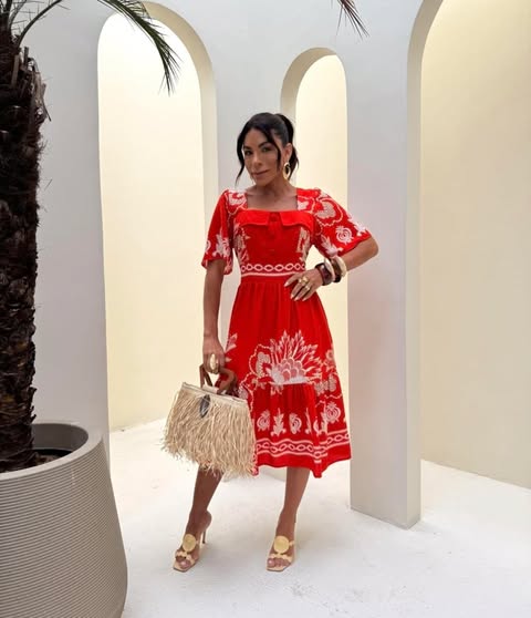 VESTIDO-VISCOLINHO- MIDI - TAMANHO �NICO - C�D:10013929