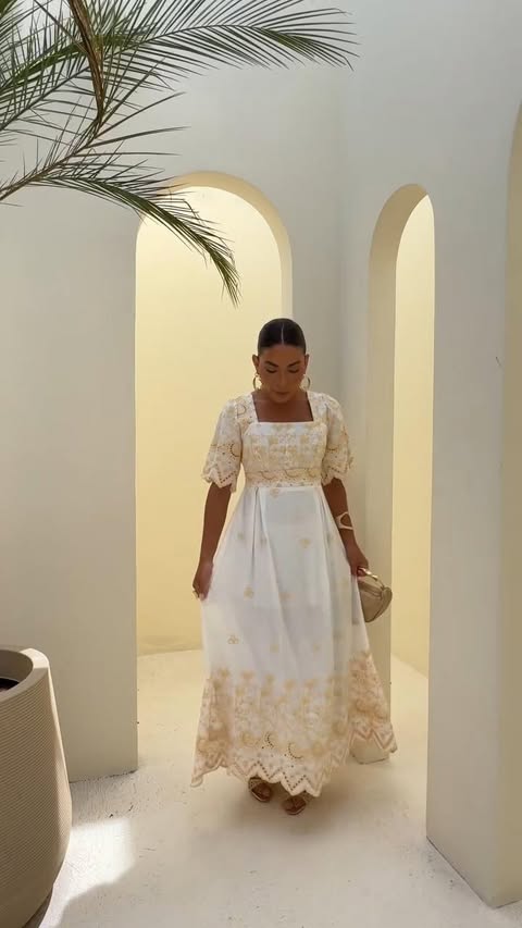 VESTIDO VISCOMIDA BORDADO- TAMANHO �NICO - C�D:10013930