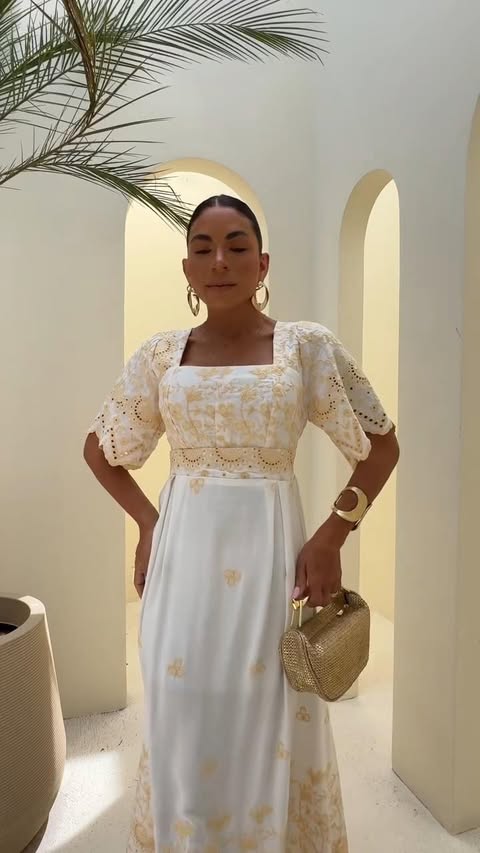 VESTIDO VISCOMIDA BORDADO- TAMANHO �NICO - C�D:10013930