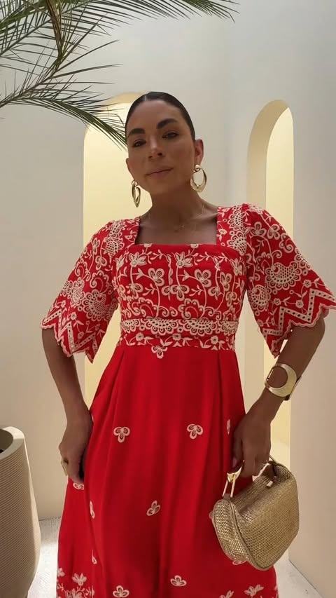 VESTIDO VISCOMIDA BORDADO- TAMANHO �NICO - C�D:10013930