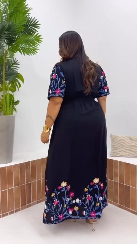 VESTIDO PLUS SIZE-VISCOLINHO-C�D:10013948 PLUS SIZE