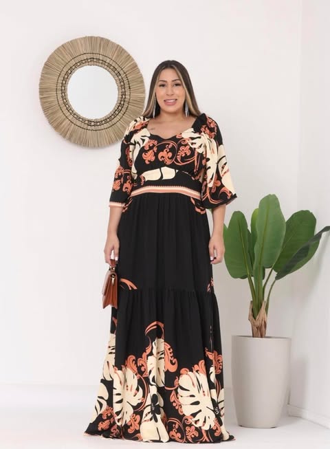 VESTIDO - VISCOLINHO - TAMANHO G1 - COD11815911