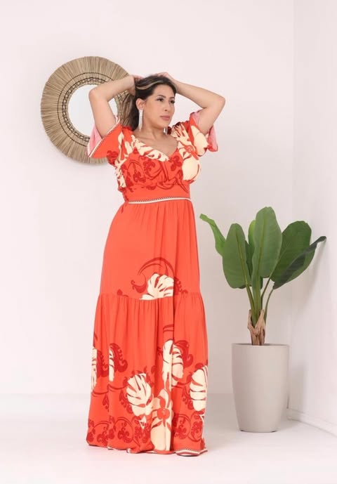 VESTIDO - VISCOLINHO - TAMANHO G1 - COD11815911