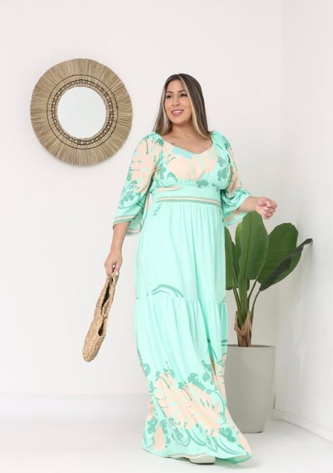 VESTIDO - VISCOLINHO - TAMANHO G1 - COD11815911