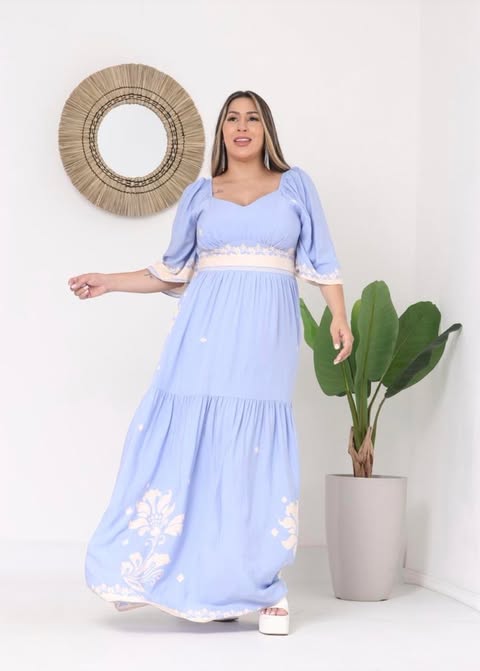 VESTIDO - VISCOLINHO - G1 - C�D: 11815912