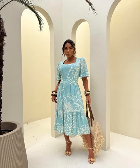 VESTIDO MIDI-VICOLINHO   TAMANHO �NICO-C�D:10412911