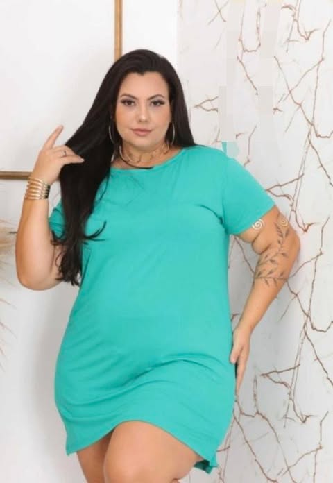 VESTIDO VISCOLYCRA - TAMANHO G1 AO G4 - C�D:11614903