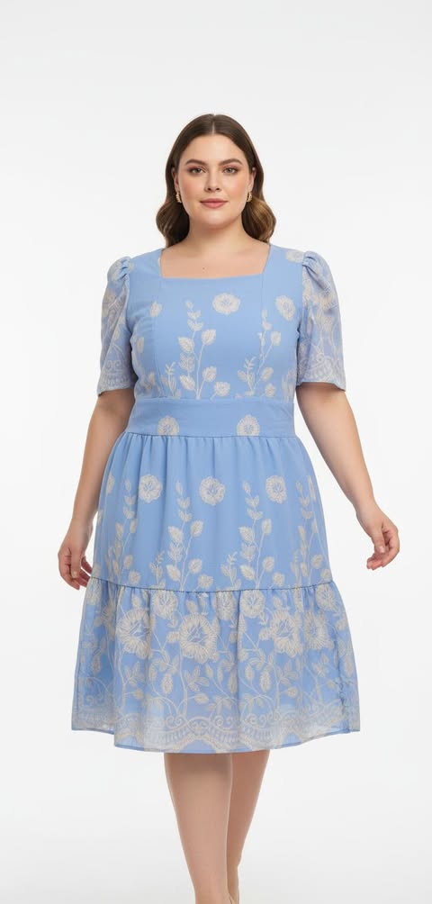 VESTIDO MIDI PLUSSIZE G2  C�D:10412904