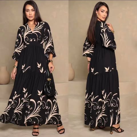 VESTIDO DUNA  - DECOTE EM ''V''  - TAMANHO UNICO - COD:10013998